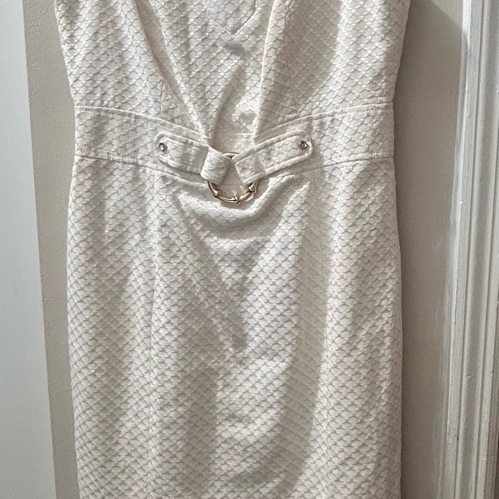 Liz Claiborne Cream Strapless Dress